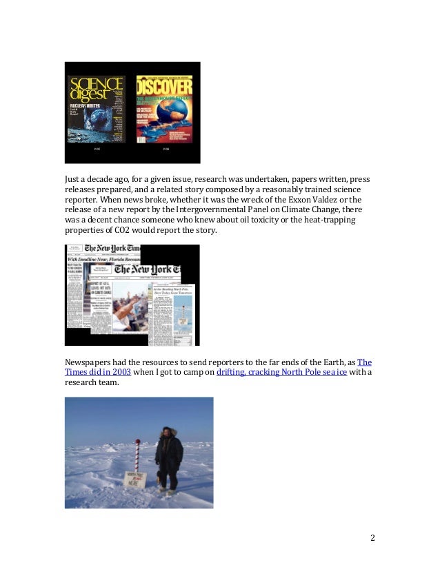 The Daily Planet - a talk on the new communication climate by Andy Revkin Slide 2