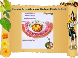Oleander & Kanakambara Garlands Combo @ Rs 40
 