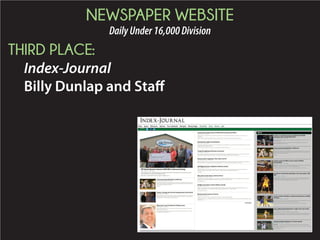 2015 Daily Newspaper Awards Presentation