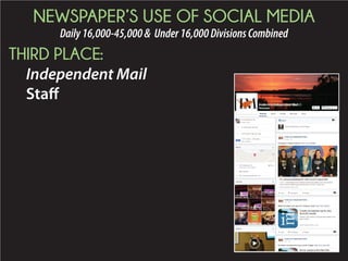 2015 Daily Newspaper Awards Presentation