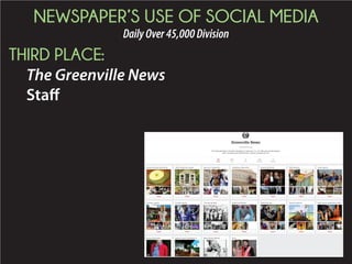 2015 Daily Newspaper Awards Presentation