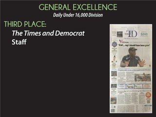 2015 Daily Newspaper Awards Presentation