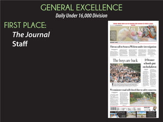 2015 Daily Newspaper Awards Presentation