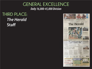 2015 Daily Newspaper Awards Presentation