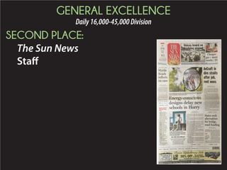 2015 Daily Newspaper Awards Presentation