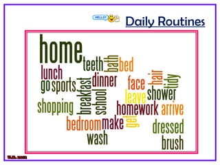 Daily routine exercise 297739.pptpresent simple afirmative for ...