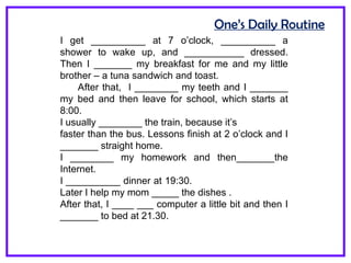 Daily routine exercise 297739.pptpresent simple afirmative for ...