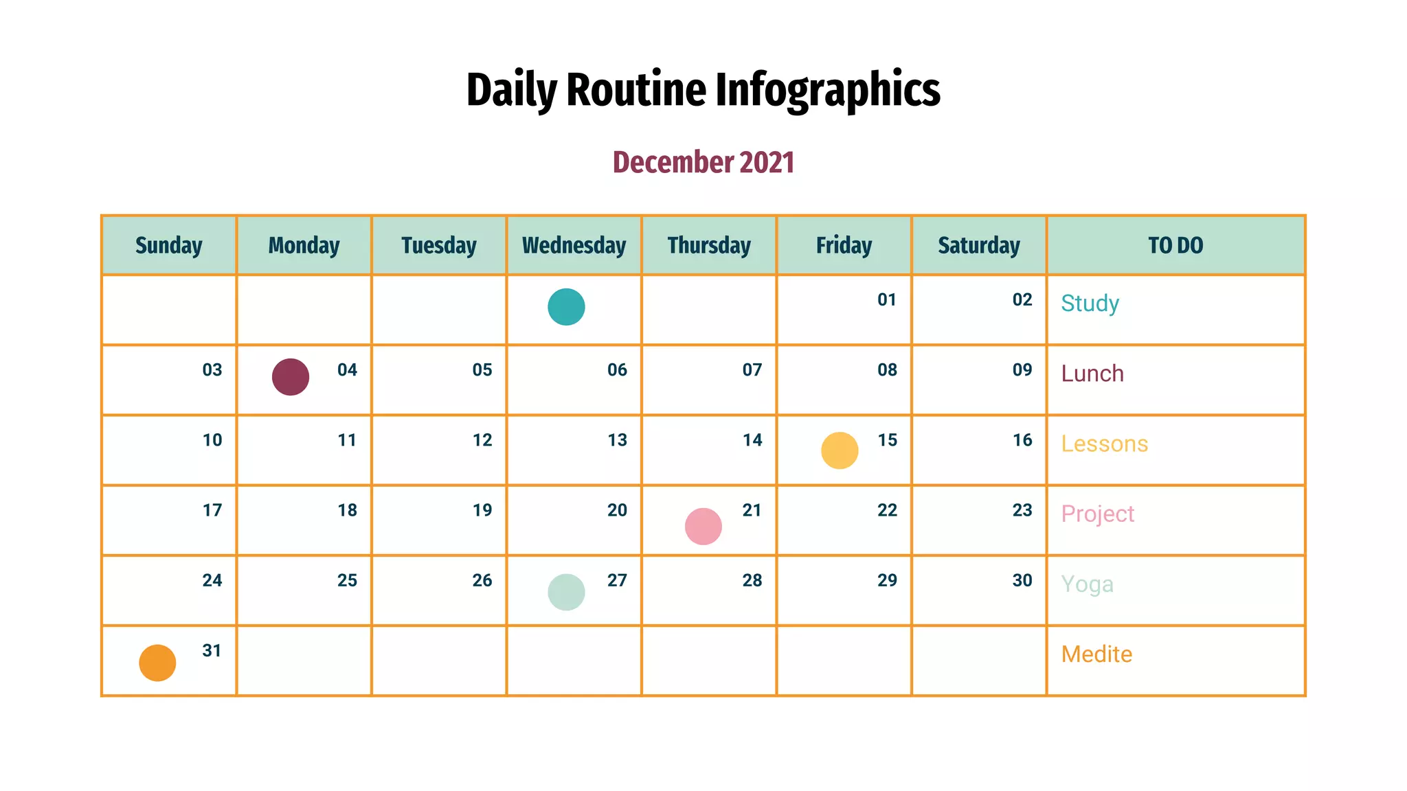 Daily routine infographics by slidesgo | PPTX
