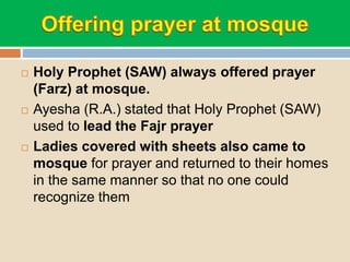 Prophets Daily Routine Daily routine of prophet mohammad | PPTX