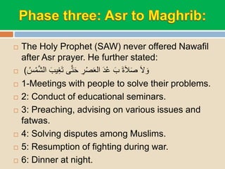 Prophets Daily Routine Daily routine of prophet mohammad | PPTX