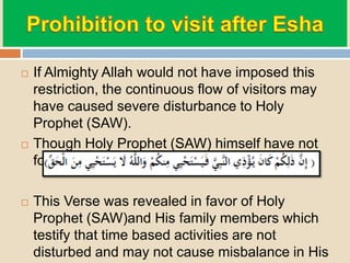 Prophets Daily Routine Daily routine of prophet mohammad | PPTX