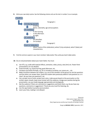 DAILY ROUTINE PROJECT | PDF