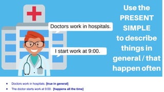 Doctors Daily Routine Daily Routines.pptx vocabulario en ingles | PPTX