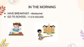 Daily Routines Pptx Vocabulario En Ingles Pptx