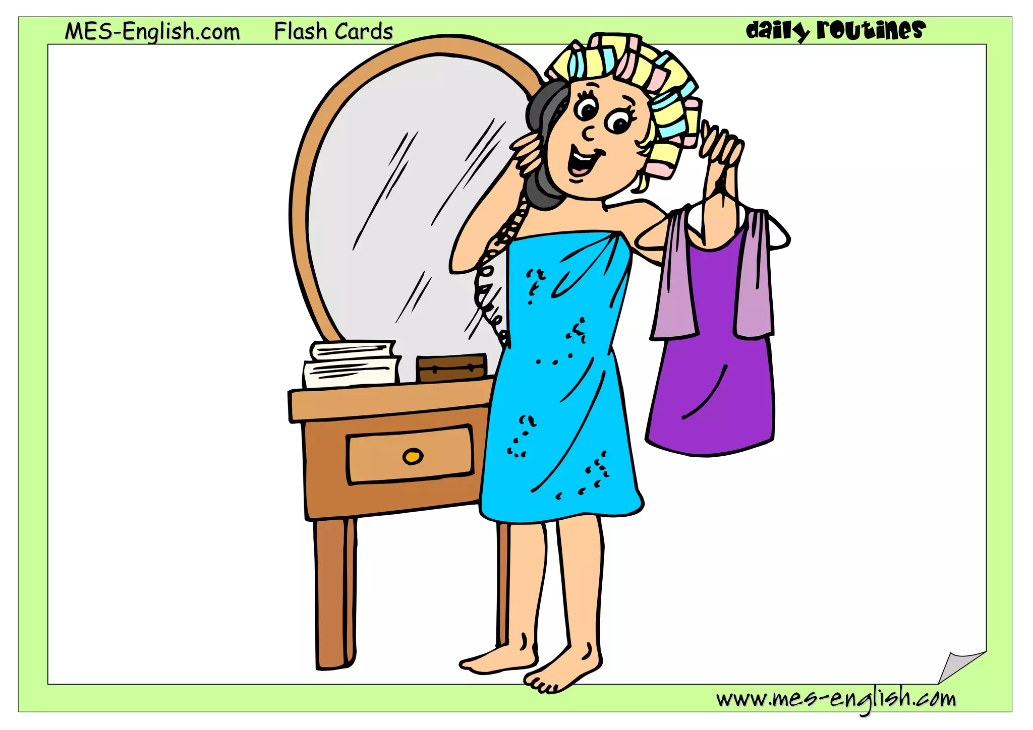 MMEESS--EEnngglliisshh..ccoomm FFllaasshh CCaarrddss daily routines
wwwwww..mmeess--eenngglliisshh..ccoomm
 