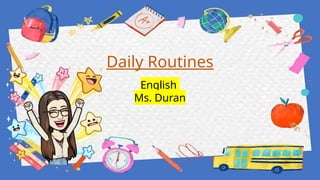 Fourth Graders Routine Daily Routines 4th grade Days of the Week, Alphabet | PPTX