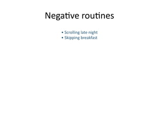 The Psychology of Daily Routines – How Small Habits Shape Our Future | PPTX