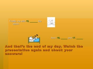 Presentation Background Daily Routine Daily routines slide share | PPT