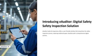 Daily Safety Inspection Checklist with eAuditor Audits & Inspections | PDF
