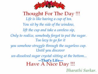 Daily thoughts ppt | PPT
