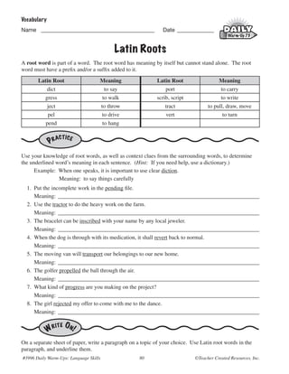 Script Latin Root Scrib Worksheet.pdf Daily Warm-Ups Language Skills Grade 6 BookE-book Bundle.pdf