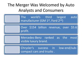 Daimler chrysler merger | PPTX