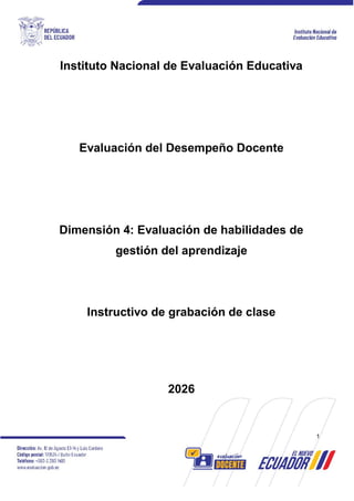 Guía Completa para la Grabación de Clases en la Evaluación Docente 2026 ...