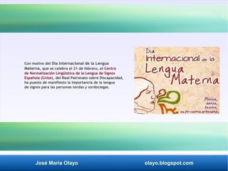 Día internacional de la lengua materna. | PDF
