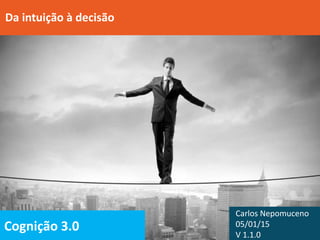 Cognição 3.0
Da intuição à nova publicação
Carlos Nepomuceno
05/01/15
V 1.1.0
 