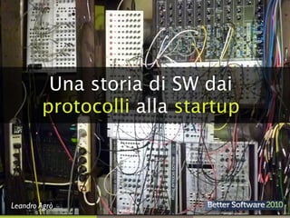 Una storia di SW dai
        protocolli alla startup




Leandro Agrò
 
