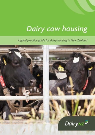 Dairy cow housing
A good practice guide for dairy housing in New Zealand
 