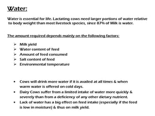 Dairy cattle nutrition | PDF