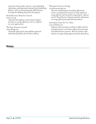 Dairy Farm Energy Efficiency | PDF