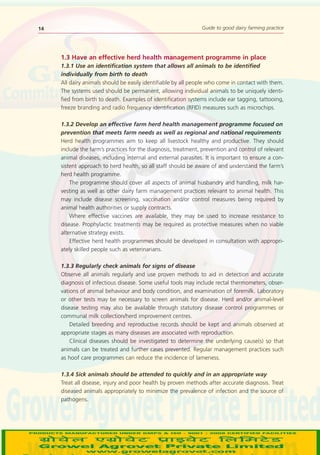 Dairy Farming Practice Guide | PDF
