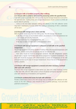 Dairy Farming Practice Guide | PDF