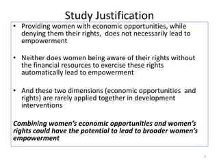Evaluating the impacts of livestock microcredit and value chain programs on women’s empowerment using the women’s empowerment in agriculture index (WEAI)
