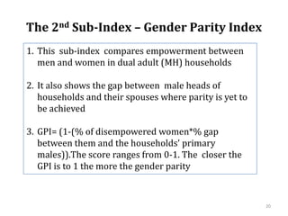 Evaluating the impacts of livestock microcredit and value chain programs on women’s empowerment using the women’s empowerment in agriculture index (WEAI)