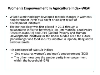 Evaluating the impacts of livestock microcredit and value chain programs on women’s empowerment using the women’s empowerment in agriculture index (WEAI)