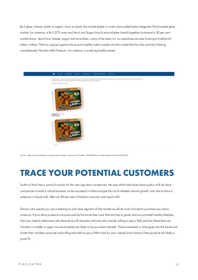 DAIRY INDUSTRY MARKET ANALYSIS AND MARKETING STRATEGIES