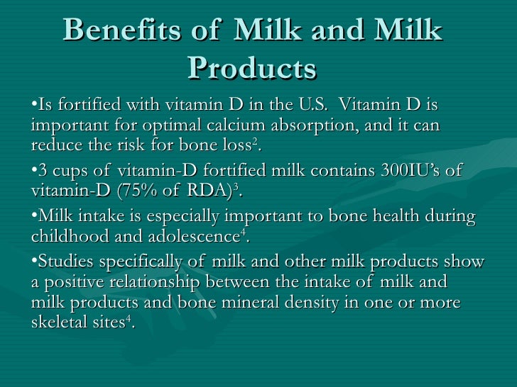 Benefitrisk Assessment for Including Dairy Foods in the Diet