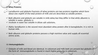 composition of milk and its nutritive value | PPTX