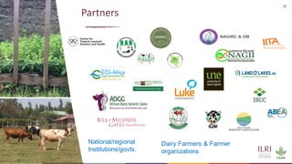 29
Partners
Dairy Farmers & Farmer
organizations
National/regional
Institutions/govts.
 