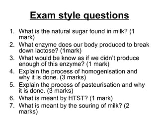 Exam style questions ,[object Object],[object Object],[object Object],[object Object],[object Object],[object Object],[object Object]