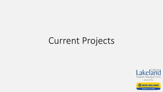 Current Projects
 