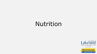 Nutrition
 