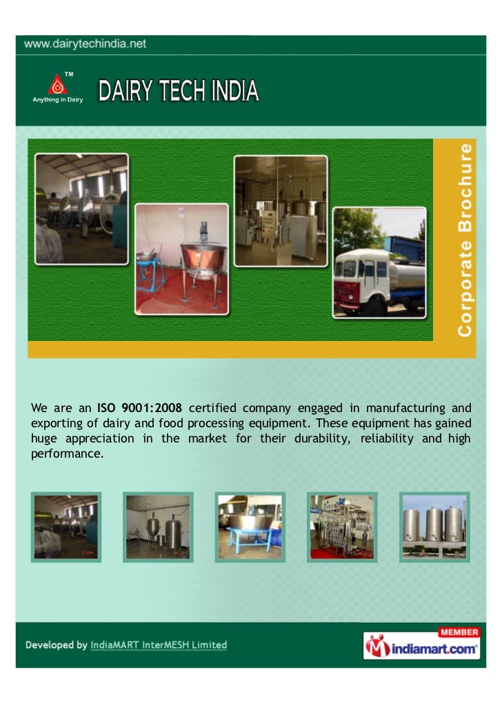 Dairy Tech India, Pune, Processing Equipment