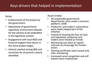 Formalizing the informal: Experiences from a training and certification scheme in the dairy sector in Assam (India) and Kenya