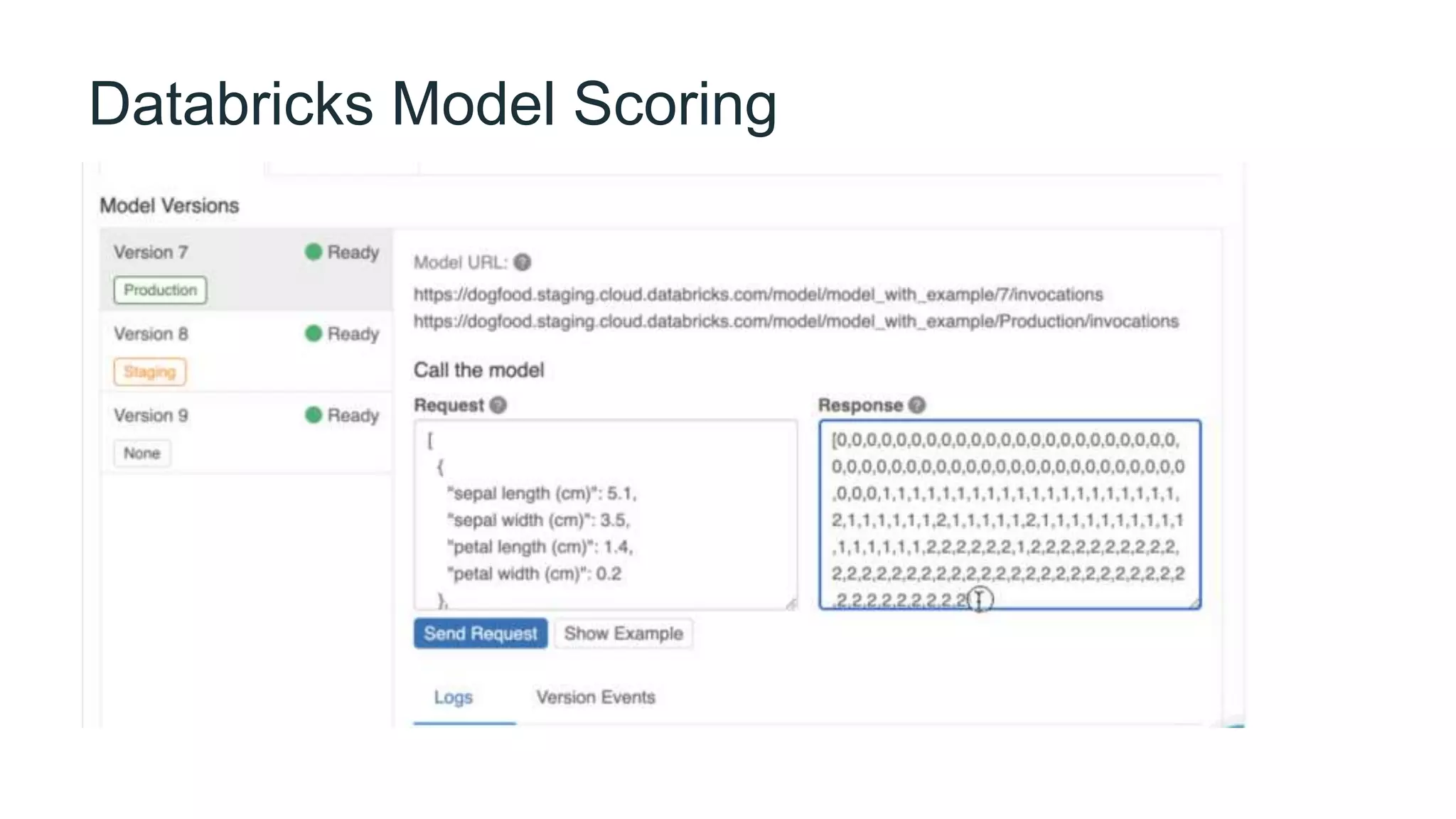 Databricks Model Scoring
 