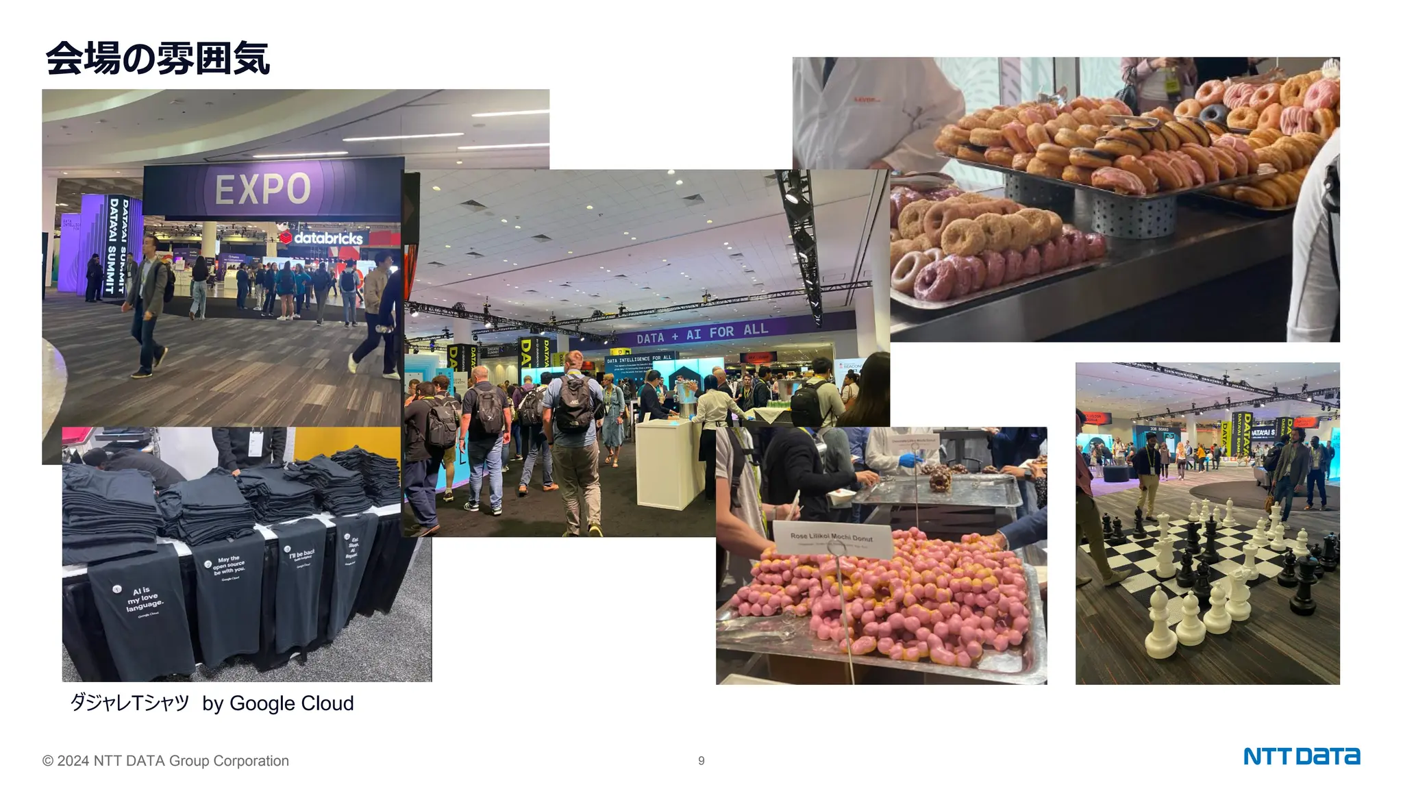 © 2024 NTT DATA Group Corporation 9
ダジャレTシャツ by Google Cloud
会場の雰囲気
 