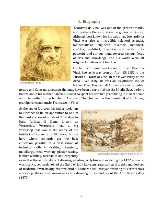 biodata leonardo da vinci